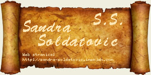 Sandra Soldatović vizit kartica